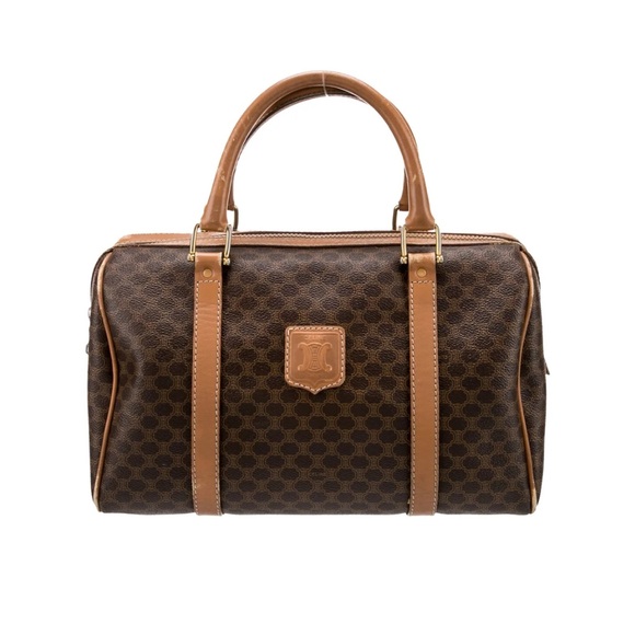 Celine Handbags - Celine Vintage Macadam Boston Bag w/Dust Bag